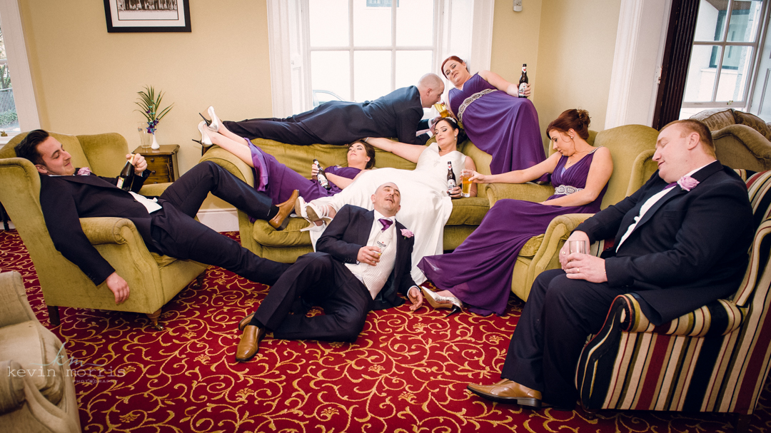 Fun wedding of Debbie & Stephen at the Annebrook House Hotel